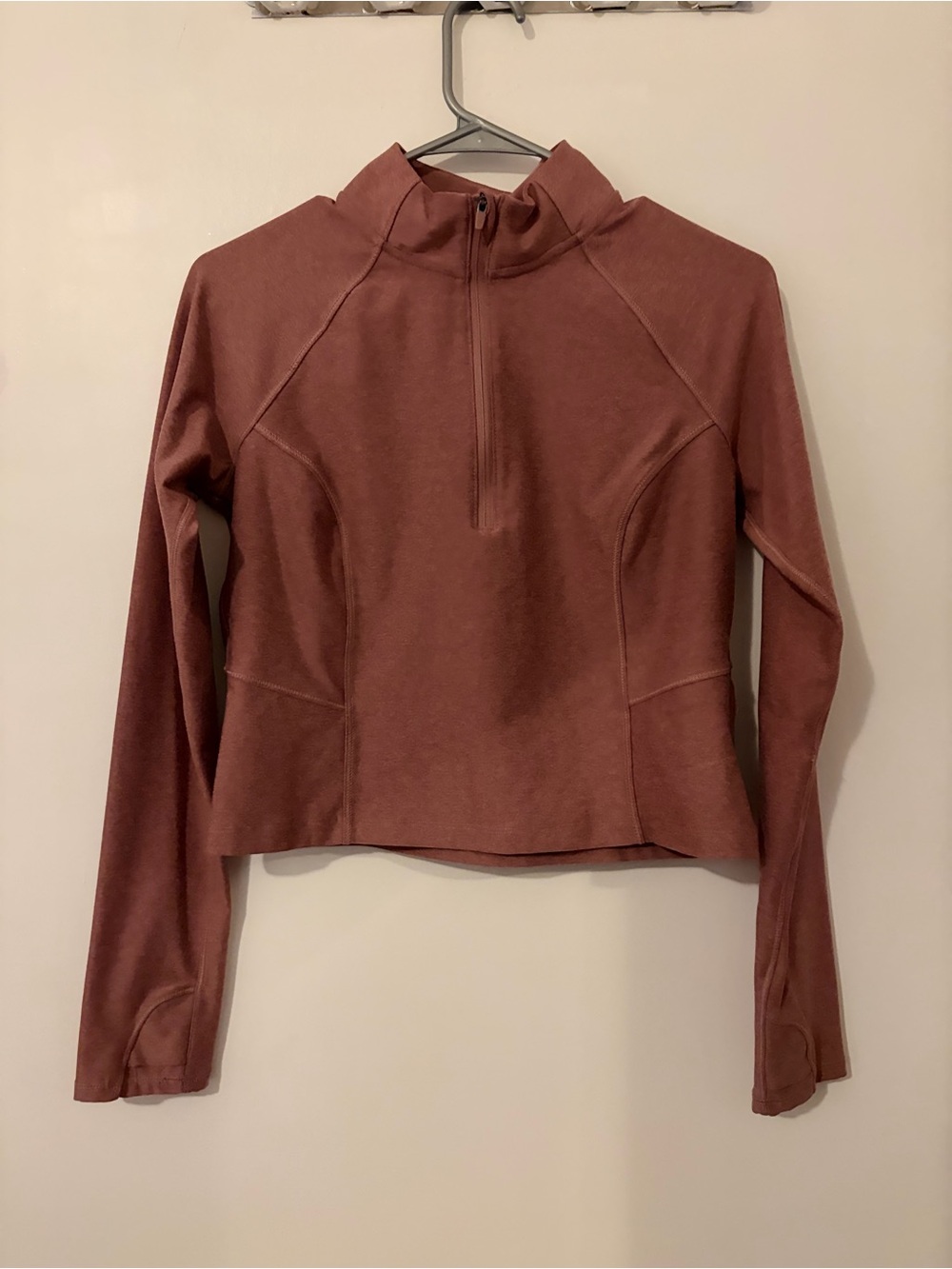 Mauve Lightweight Half-Zip Pullover